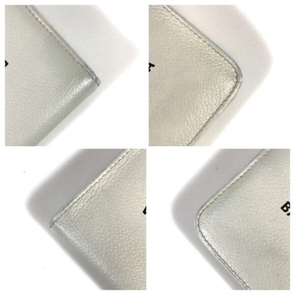 Balenciaga Wallet in Pebbled Leather, Grey - Picture 5 of 6